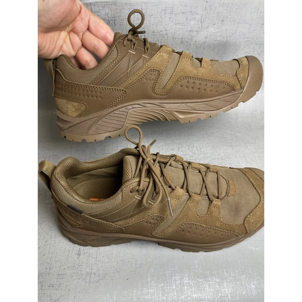 OTB Tactical Hiking Shoes Coyote Brown Waterproof Low Top Boots Mens 11.5